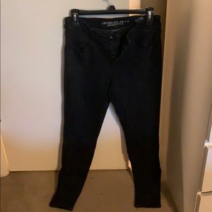Black high rise jeggings
